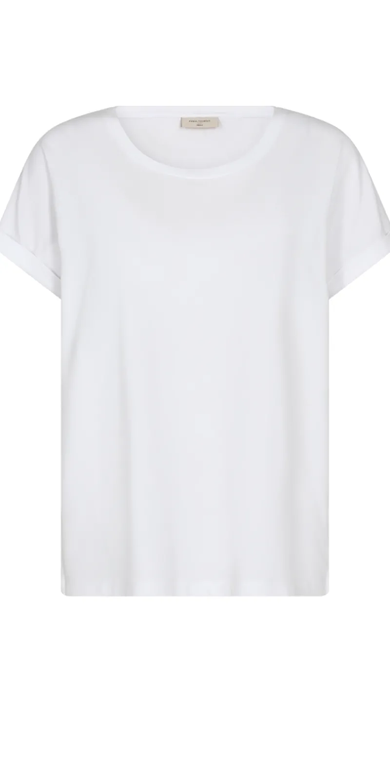 Joke bluse med opsmøg hvid