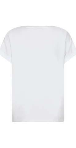 Joke bluse med opsmøg hvid