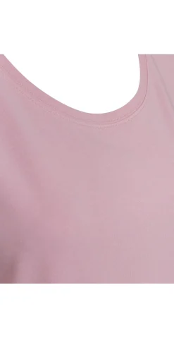 Joke bluse med opsmøg lilac sachet