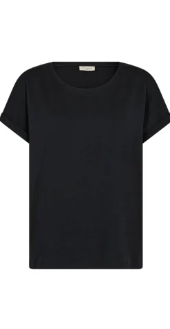Joke bluse med opsmøg sort