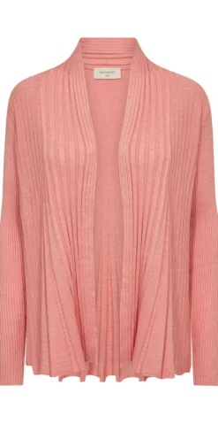 Kort claudisse cardigan burnt coral melange