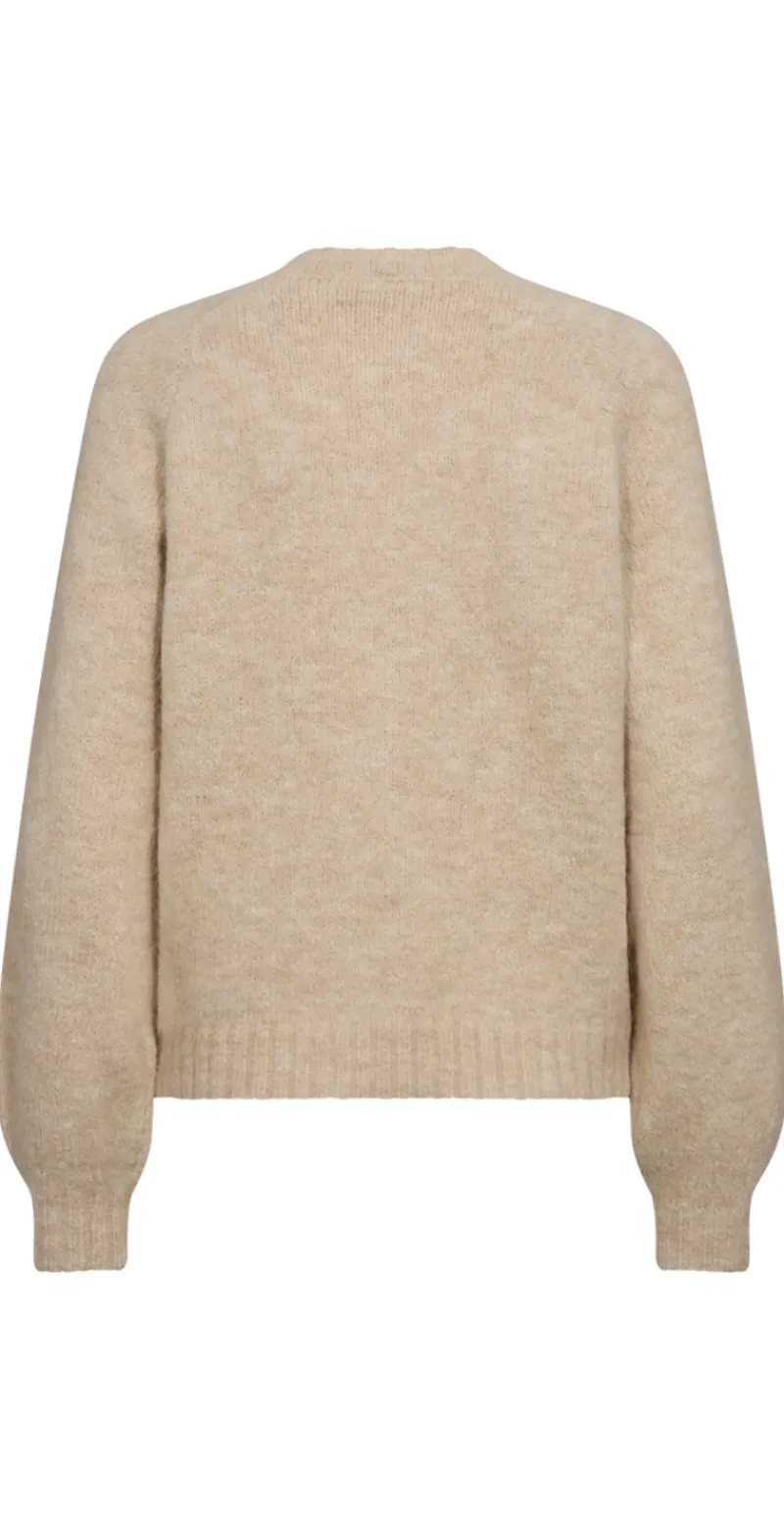 Kort strik cardigan moonbeam
