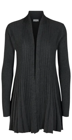 Lang claudisse cardigan mørkgrå