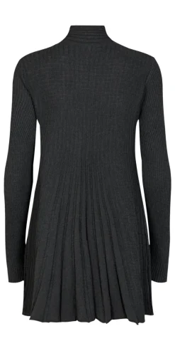 Lang claudisse cardigan mørkgrå