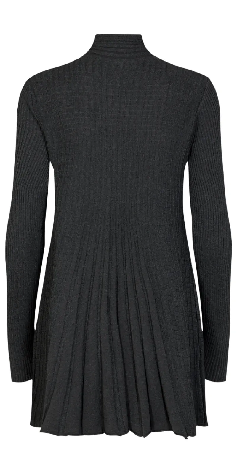 Lang claudisse cardigan mørkgrå