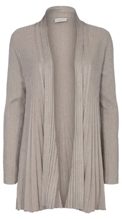 Lang claudisse cardigan mushroom melange