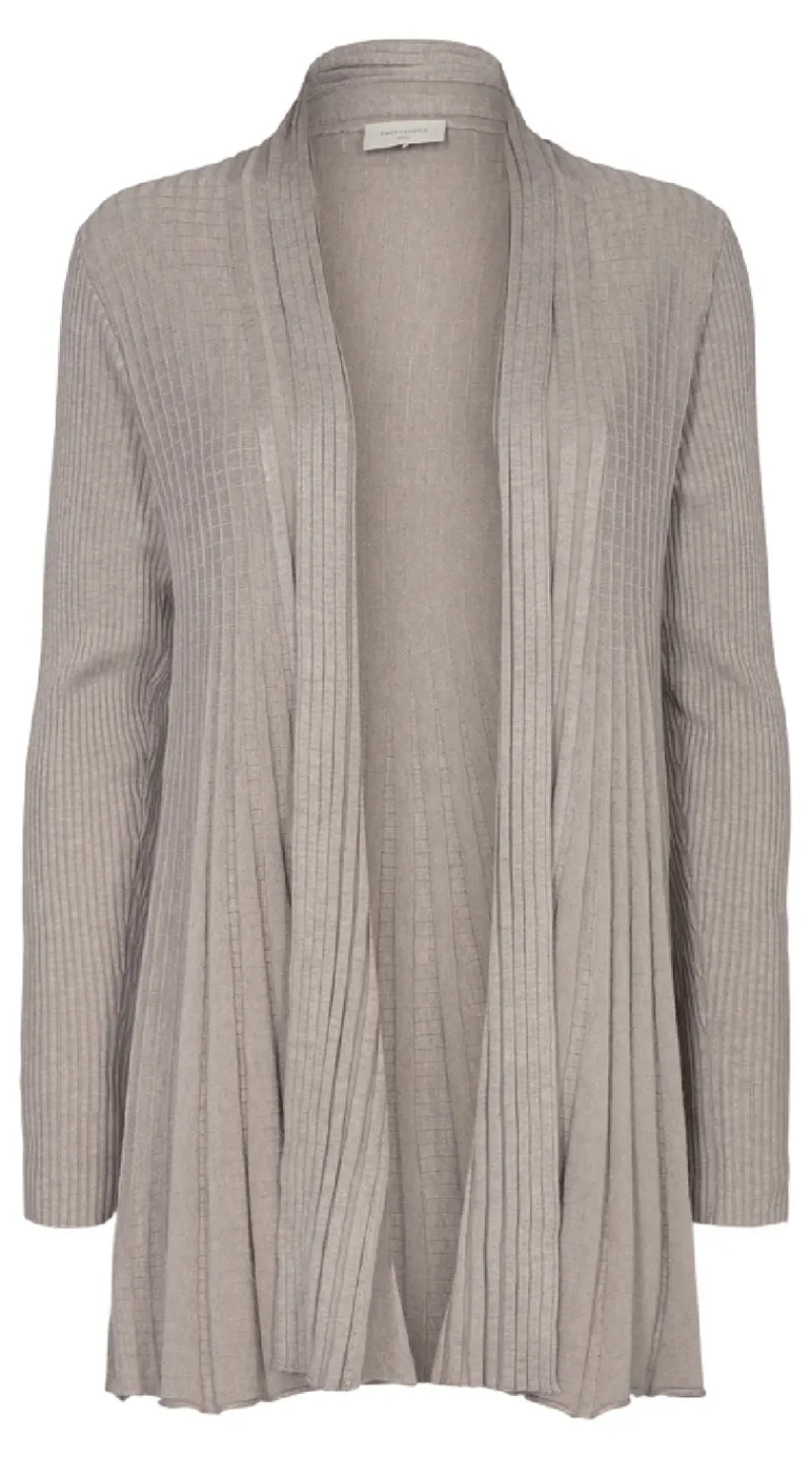 Lang claudisse cardigan mushroom melange