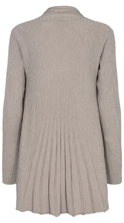 Lang claudisse cardigan mushroom melange