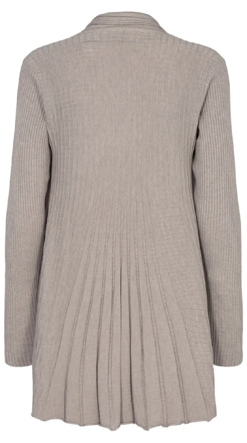 Lang claudisse cardigan mushroom melange