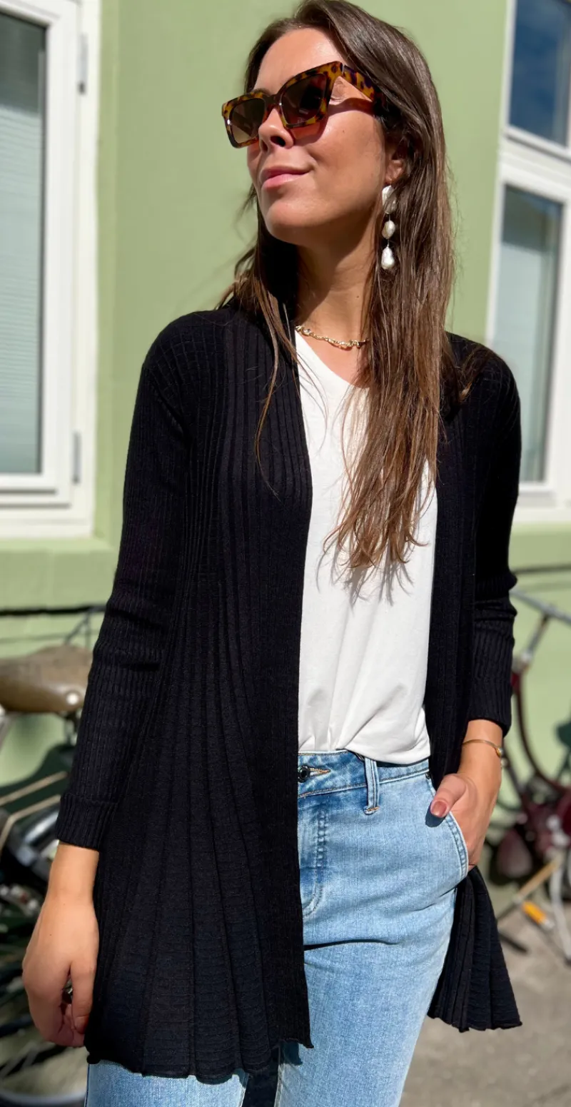 Lang claudisse cardigan sort
