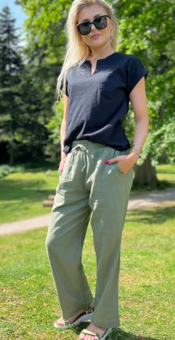 Lava hørbuks med lommer deep lichen green