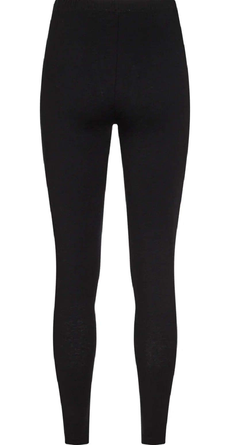 Leggings med uld sort