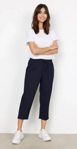 Lily buks med lommer og bindebånd navy