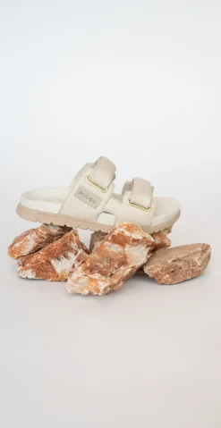 Lisa læder sandaler ivory