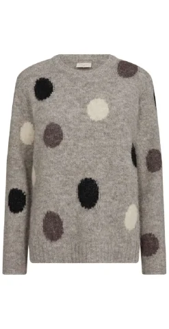 Louisa pullover desert taupe w. black