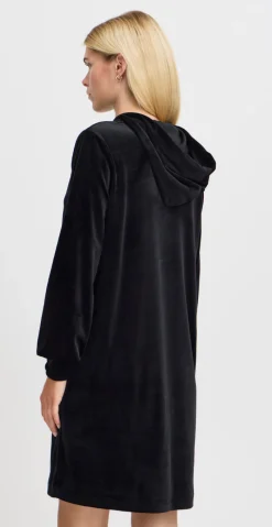 Mitza hoodie kjole sort