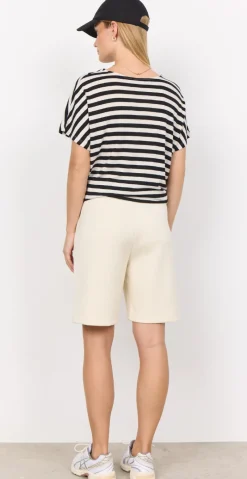 Modal shorts med bindebånd creme Likelondon