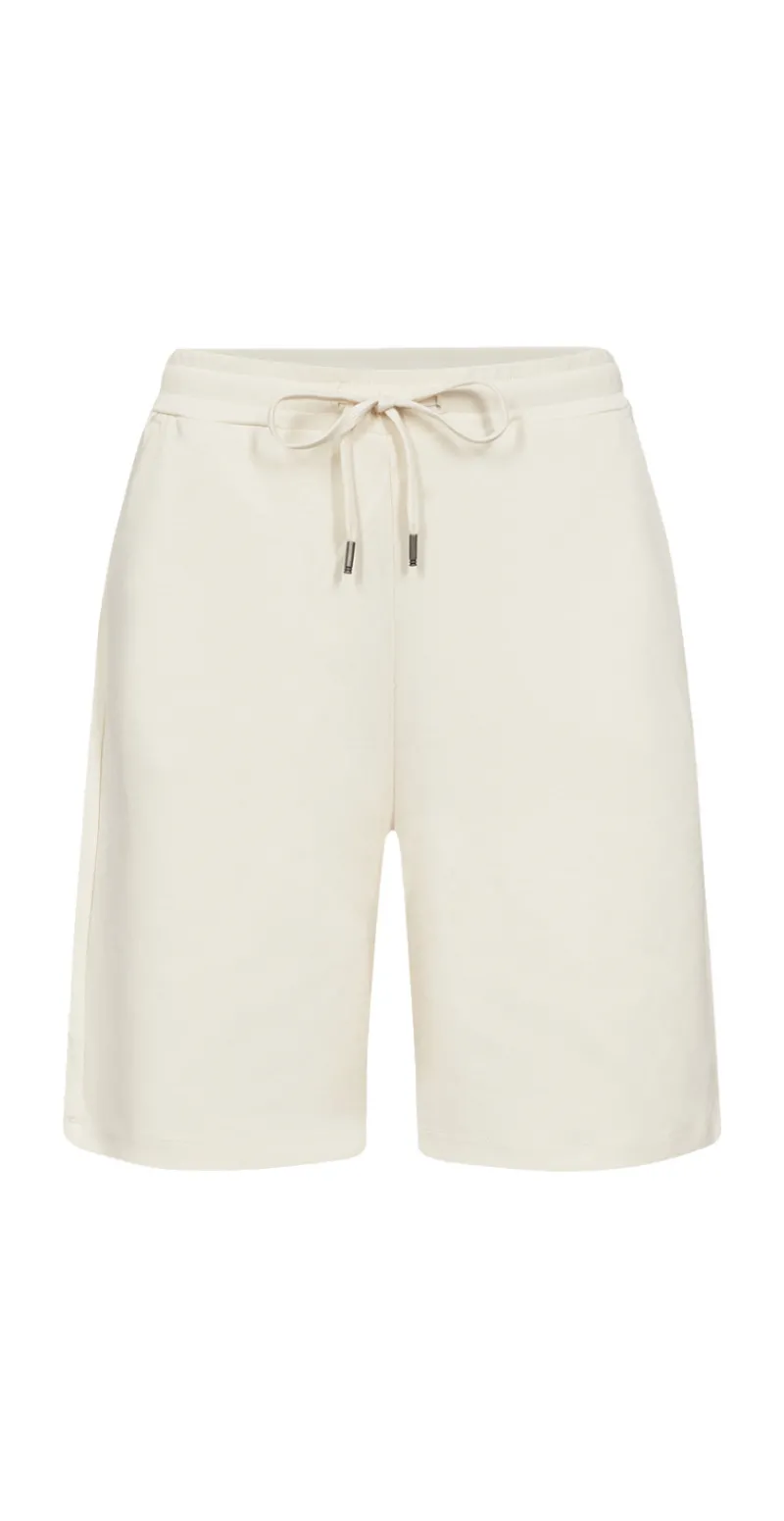 Modal shorts med bindebånd creme Likelondon