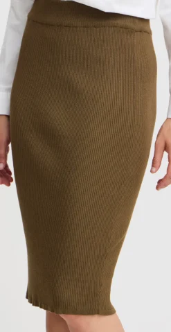 Morla pencil skirt oliven