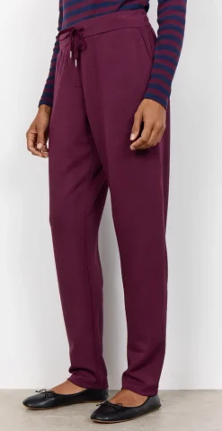 Nynne sweatpants med bindebånd bordeaux