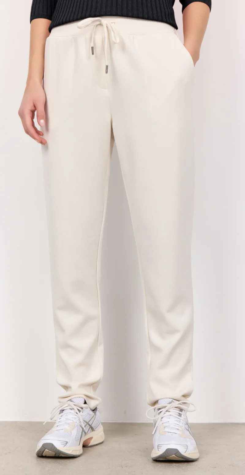 Nynne sweatpants med bindebånd creme