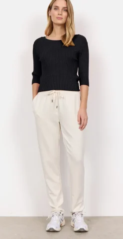 Nynne sweatpants med bindebånd creme