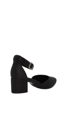 Pumps med glitter sort