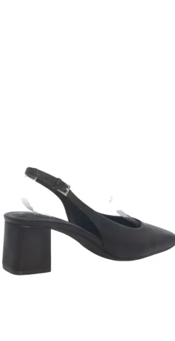 Pumps med slingback i sort