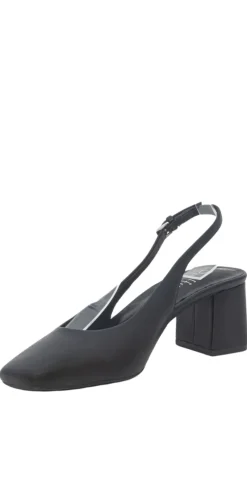Pumps med slingback i sort