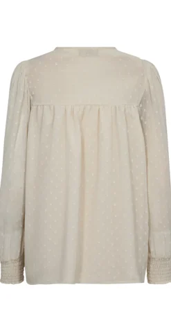 Reva bluse med flotte detaljer moonbeam