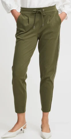Rizetta deco pants olive night