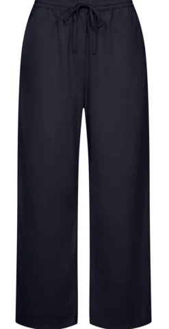 Sally buks med lige ben og lommer navy Likelondon
