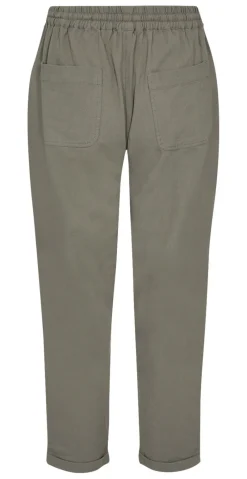 Sally buks med lommer og opsmøg khaki