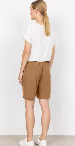 Sally shorts med elastik og lommer desert brown
