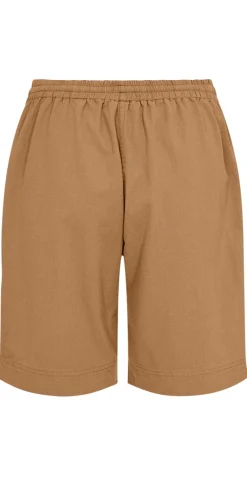 Sally shorts med elastik og lommer desert brown