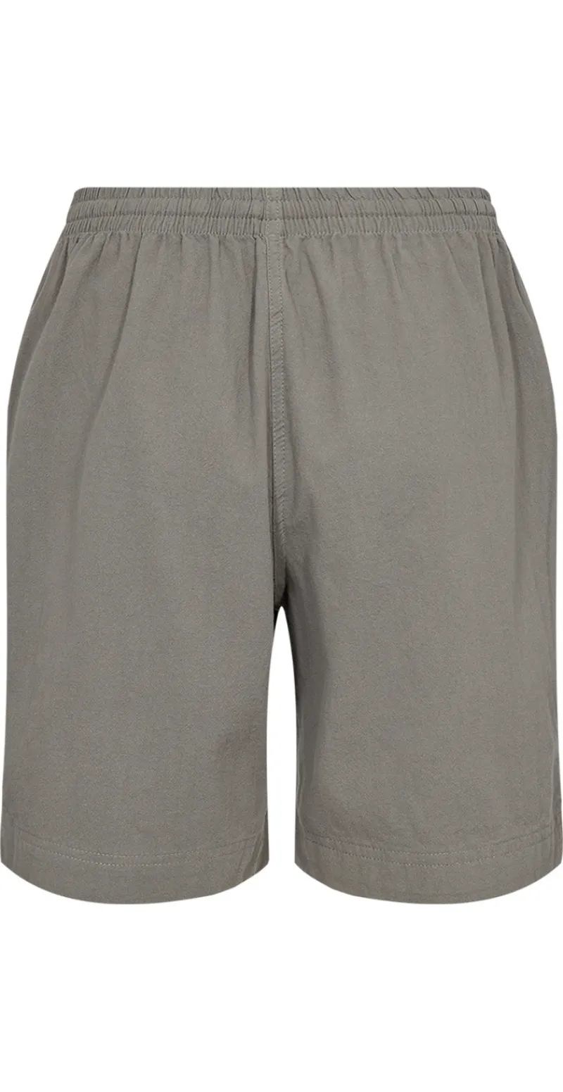 Sally shorts med elastik og lommer khaki