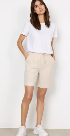 Sally shorts med elastik og lommer sand