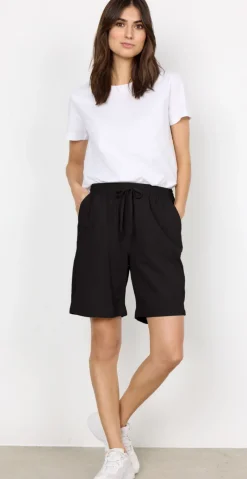 Sally shorts med elastik og lommer sort