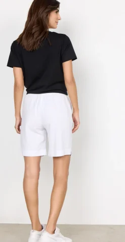 Sally shorts med elastik og lommer hvid