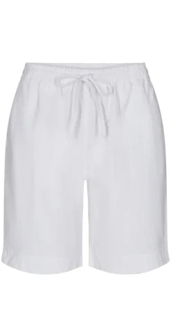 Sally shorts med elastik og lommer hvid