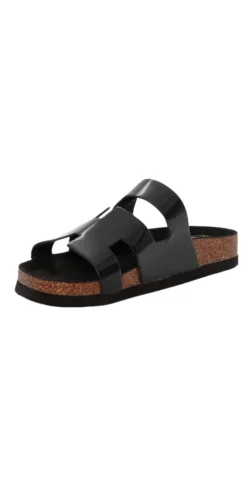 Sandal med justerbar remme sort