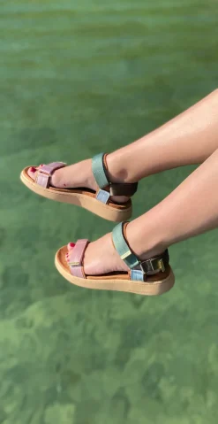 Sandal med velcro Algae multi