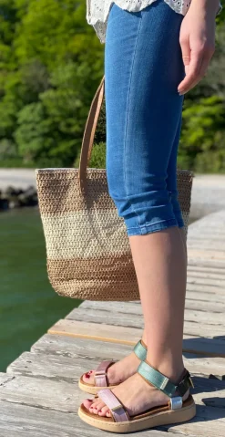 Sandal med velcro Algae multi