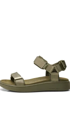 Sandal med velcro dark olive