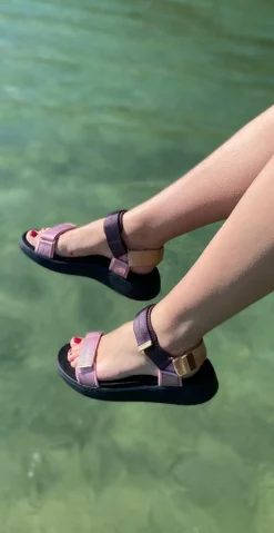 Sandal med velcro i zephyr multi