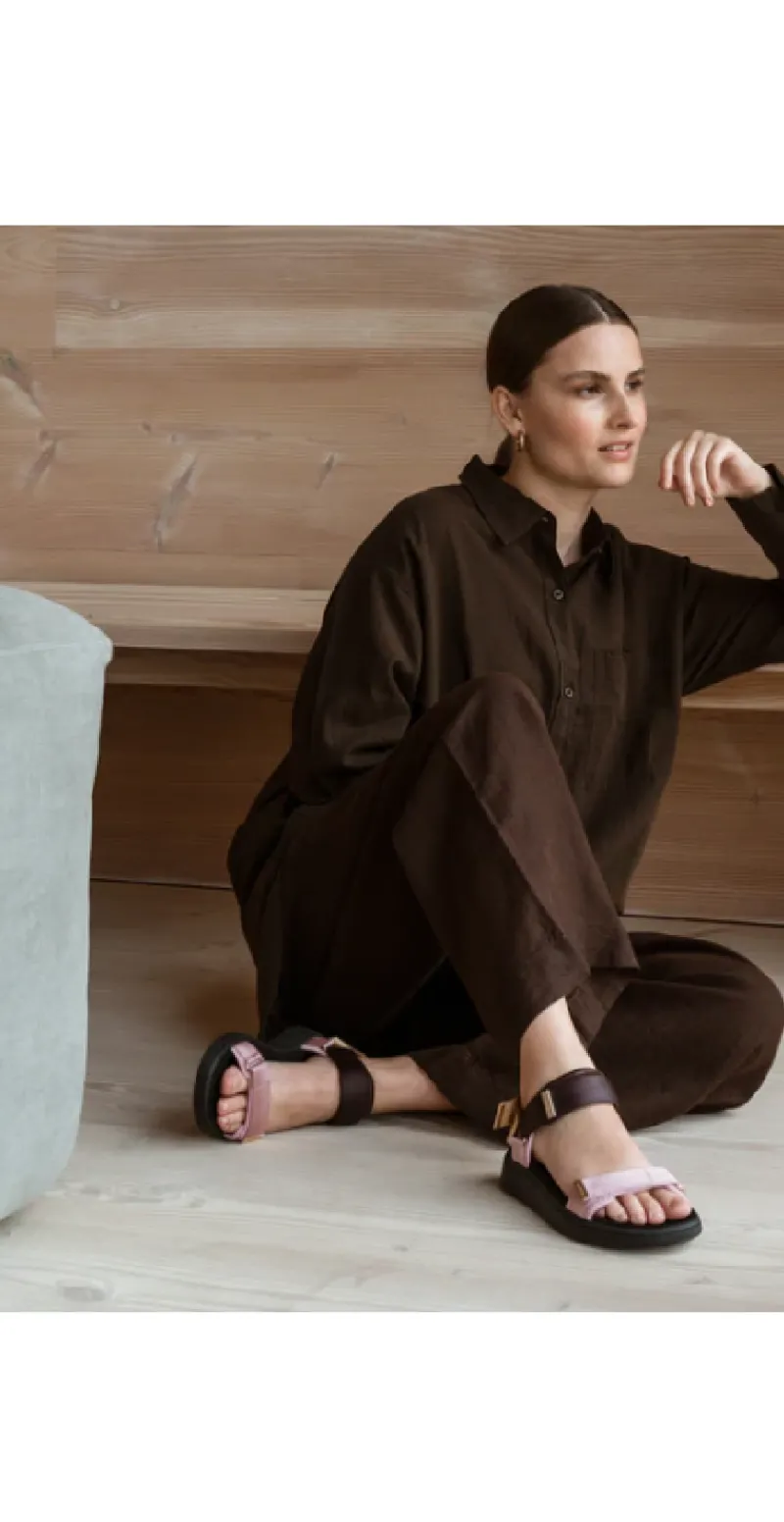 Sandal med velcro i zephyr multi