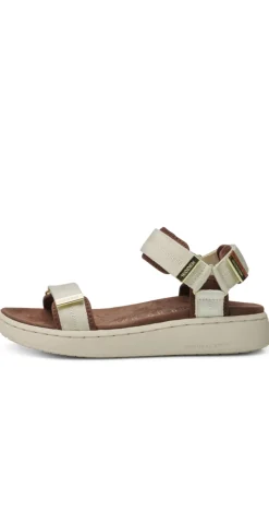 Sandal med velcro ivory