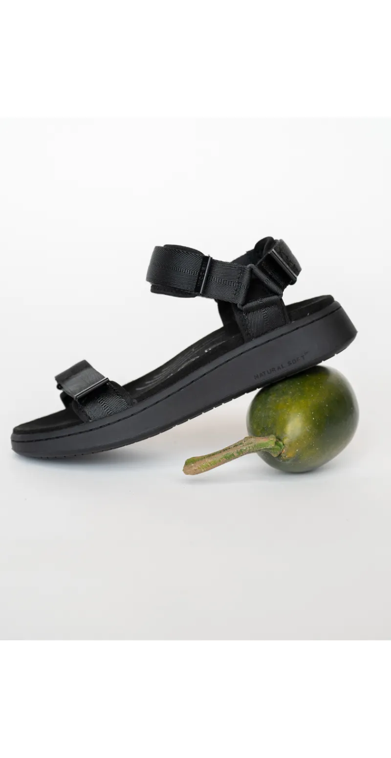 Sandal med velcro multi black/black