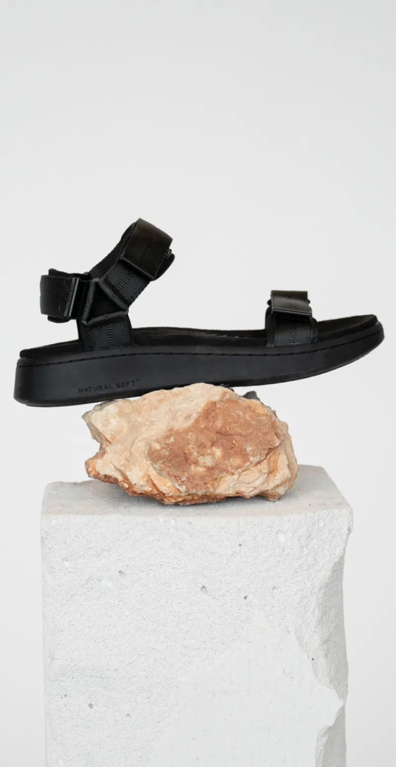 Sandal med velcro multi black/black