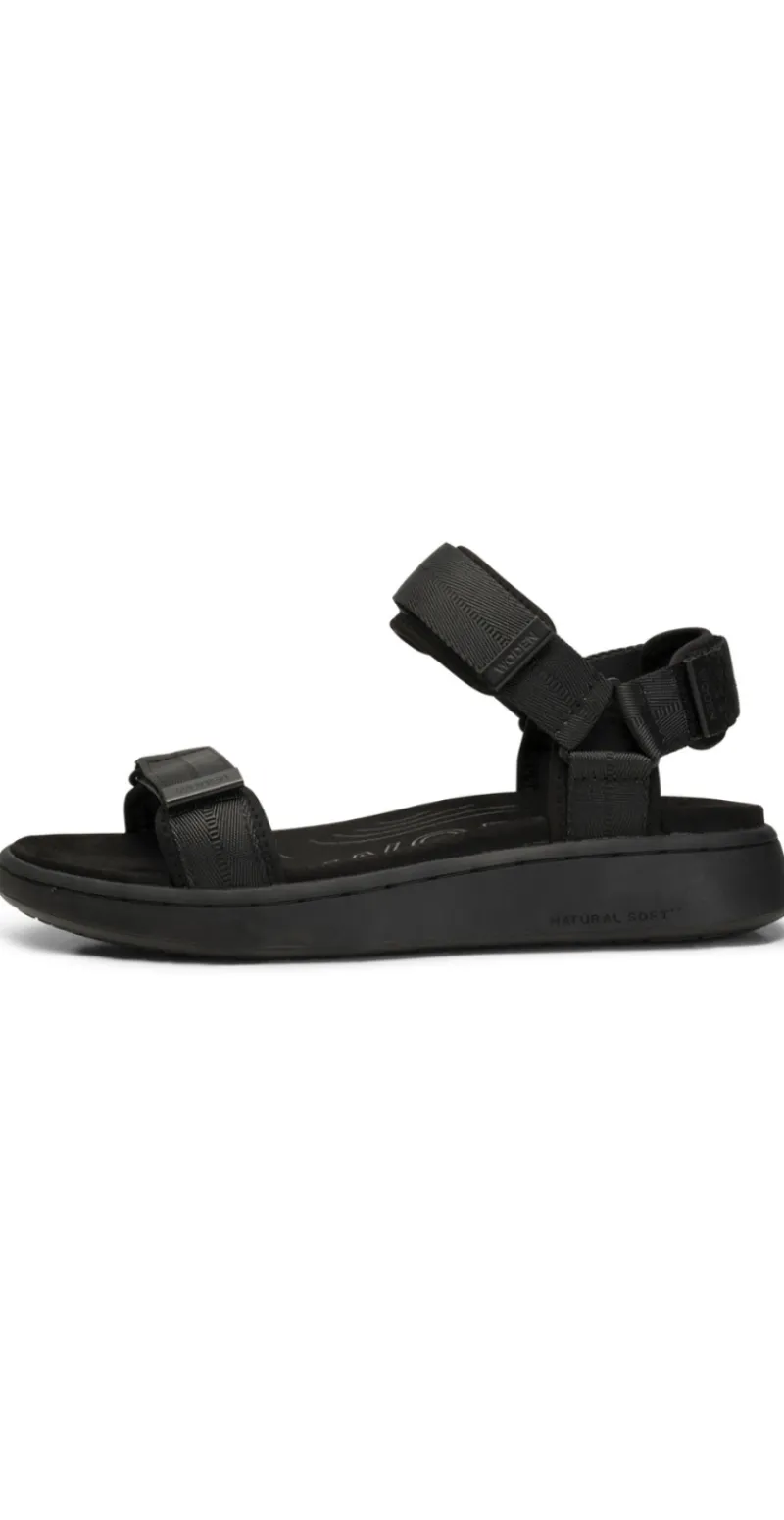 Sandal med velcro multi black/black